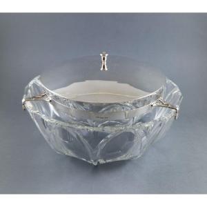 Caviar Bowl In Crystal And Sterling Silver