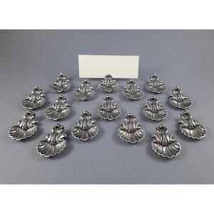 16 Sterling Silver Place Card Holders