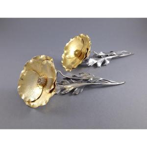 Buccellati - Salt And Pepper Shaker In Sterling Silver And Gilt