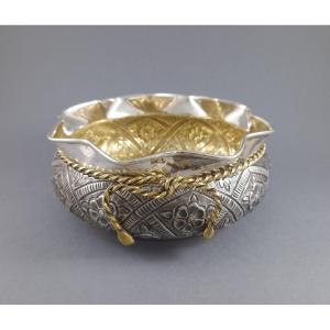 Sterling Silver And Gilt Bowl