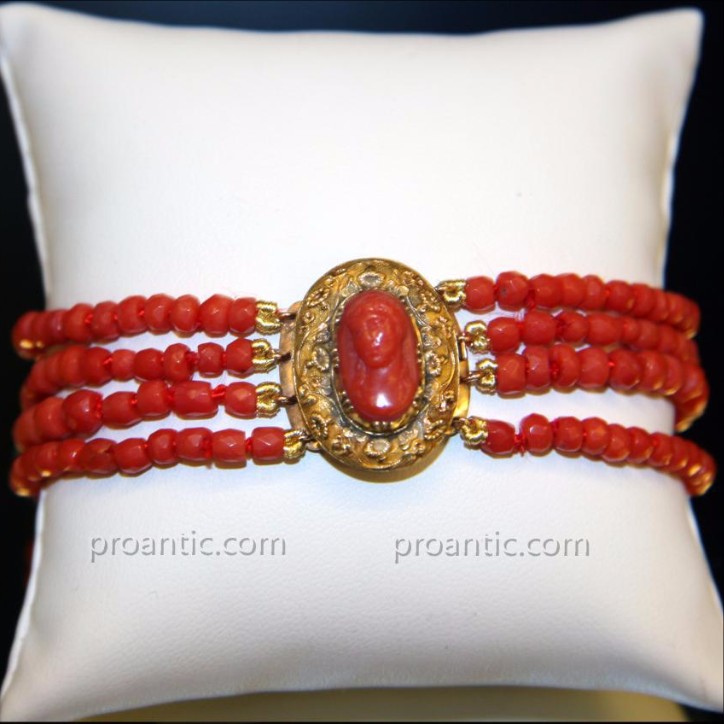 Gold Bracelet And Coral