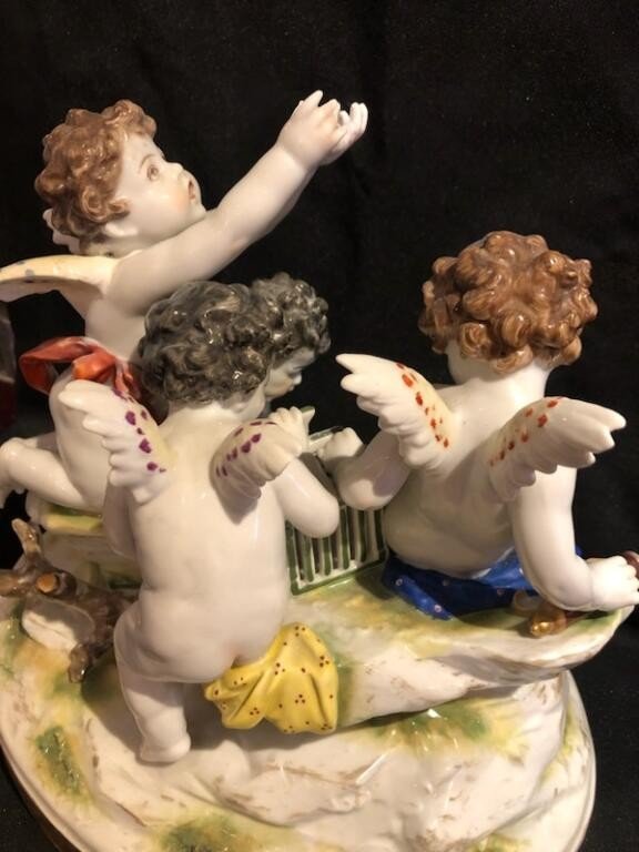 Group Of Putti At The Cage Capodimonte 19th-photo-3