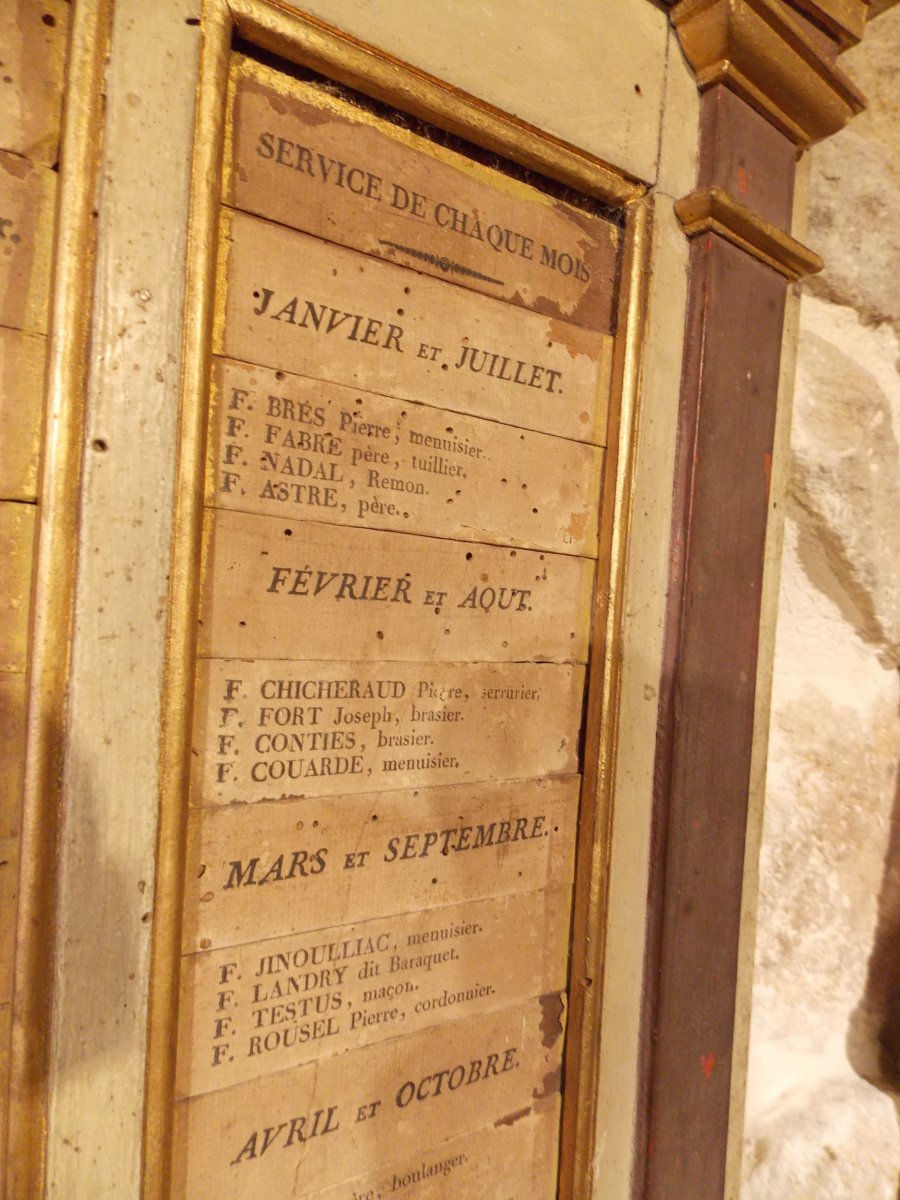 Tableau De Service Chapelle De Pénitents-photo-1