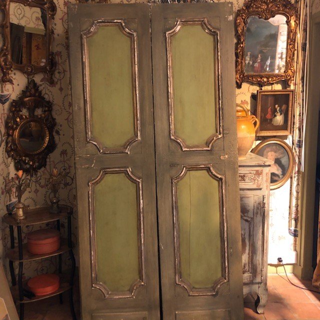 Pair Of 18th Century Painted Doors-photo-4