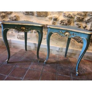 Pair Of Louis XV Style Tripod Tables