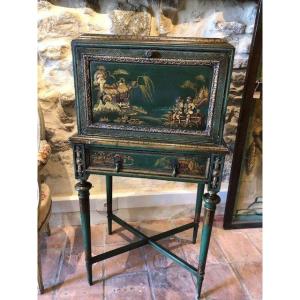 Small Lacquered Lady's Cabinet England 19th