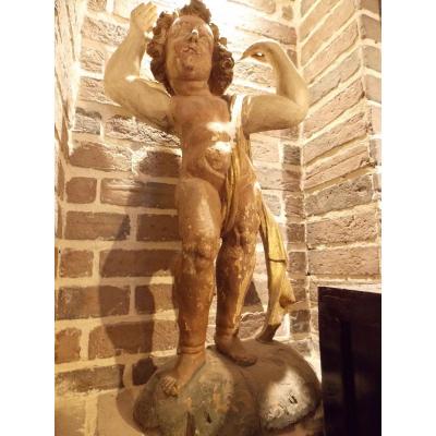 18th Polychrome Wooden Statue