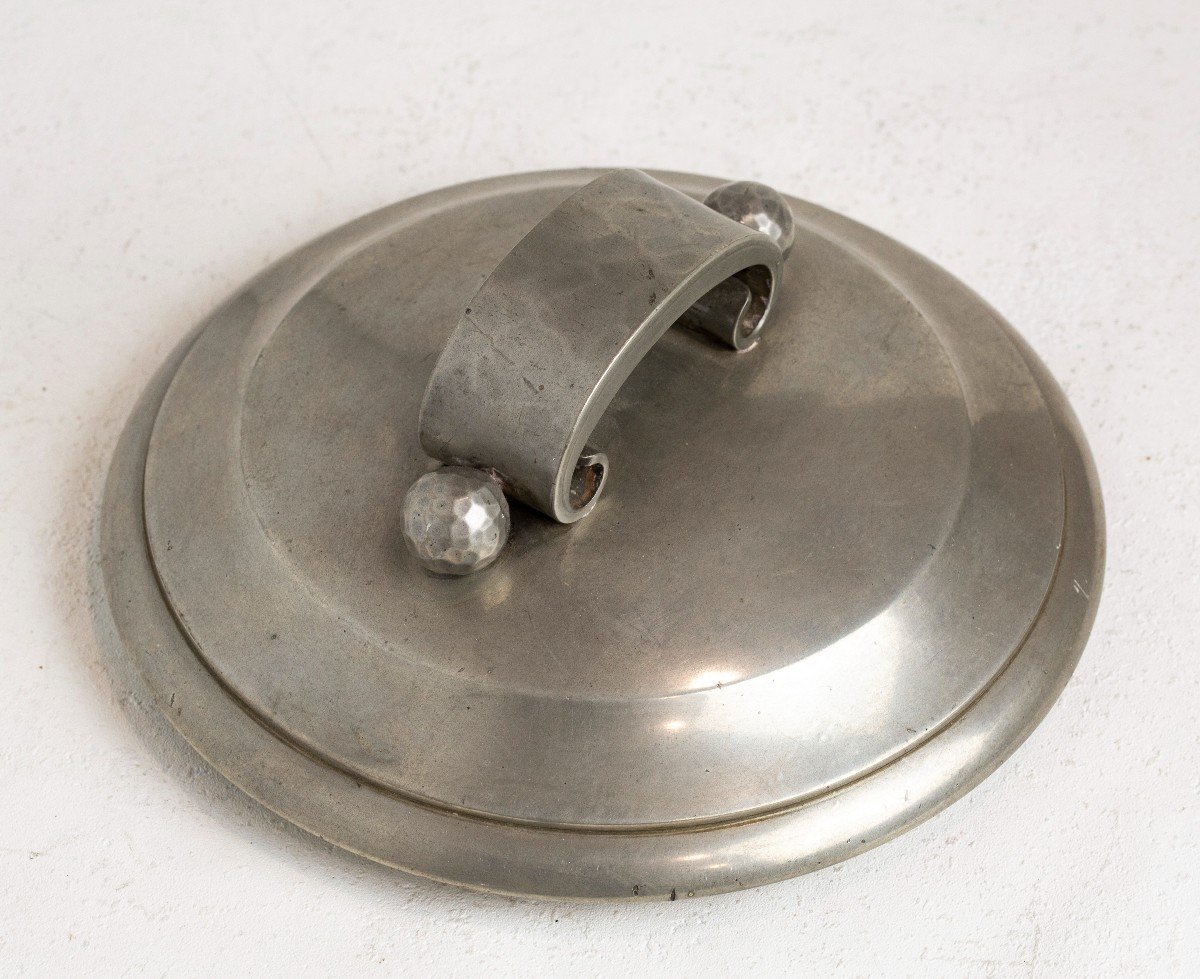 Jean Despres (1889-1980) Pewter Covered Pot-photo-4