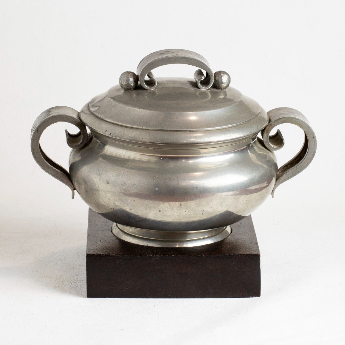 Jean Despres (1889-1980) Pewter Covered Pot