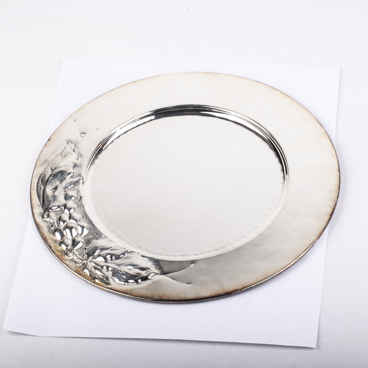 Silver Set Of Serving Plates 6pcs Italy-photo-2