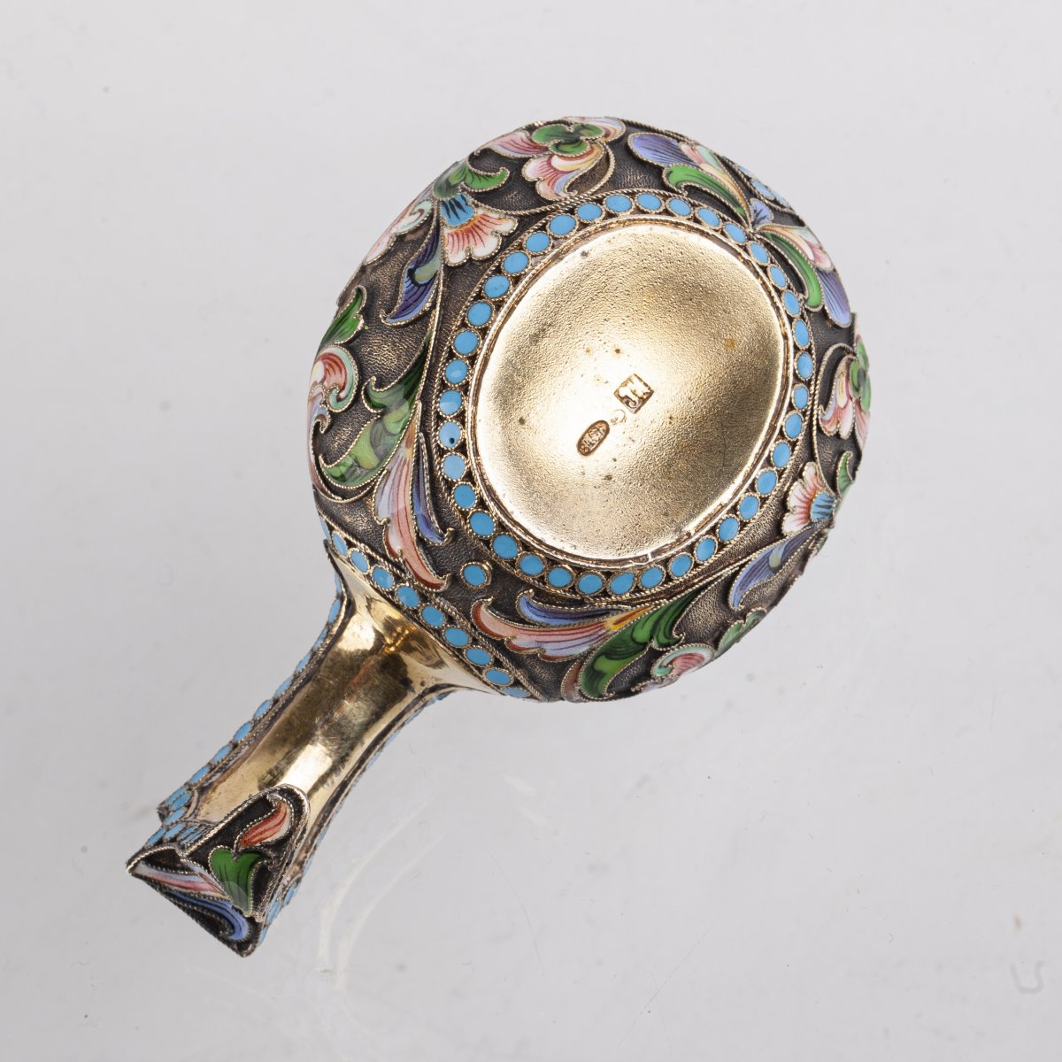 A Set Of 4 Russian Silver-gilt And Enamel Kovshs-photo-4