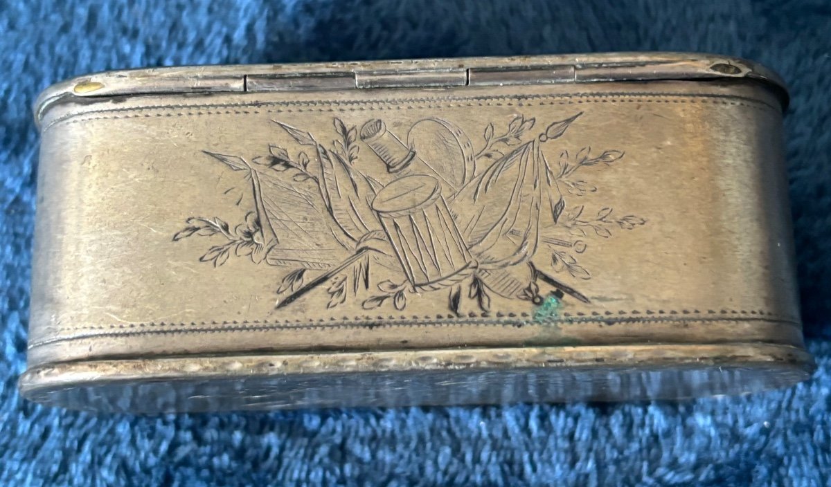 Dutch Snuff Box Brass 18th-photo-3