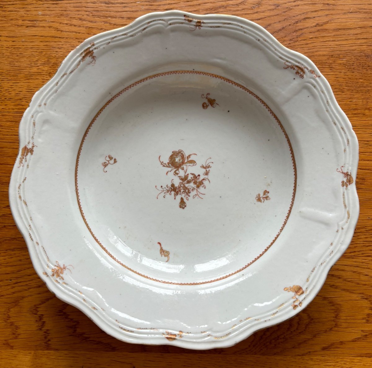 Assiette Porcelaine Compagnie Des Indes 18e