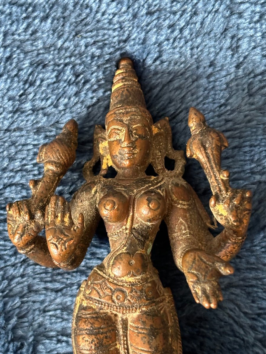 Parvati Standing Bronze -photo-3