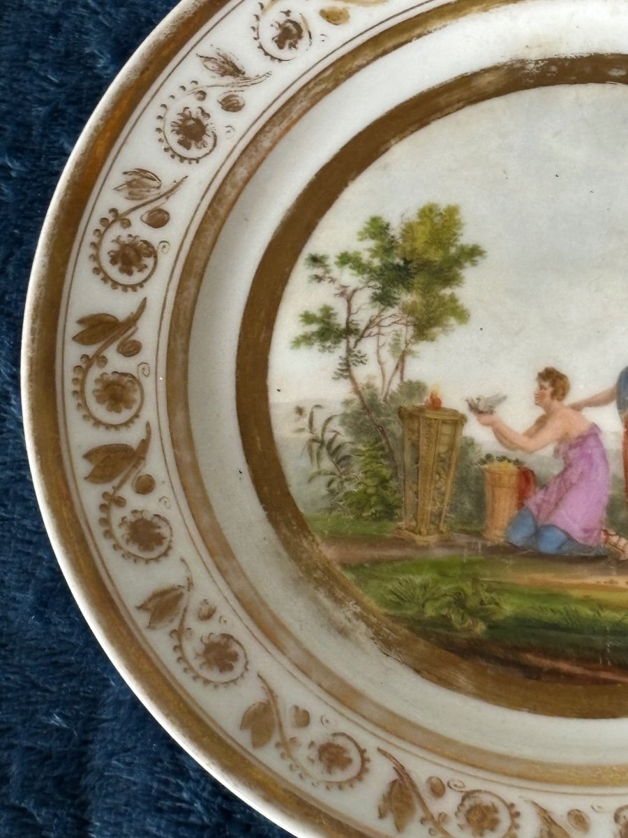 Porcelain Plate: Paris 19th Century.-photo-3