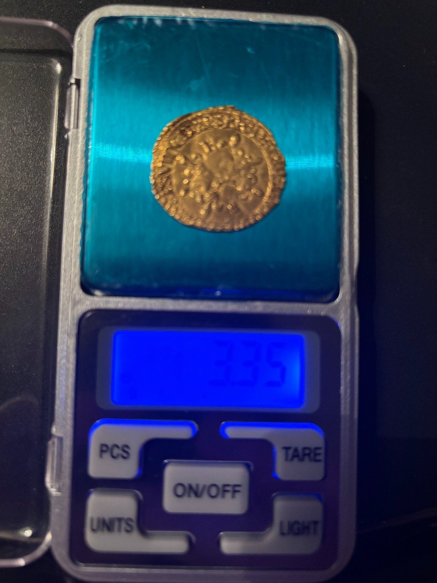 France François Ier - Gold Shield With Sun, 5th Type - 1519 / 1547-photo-1