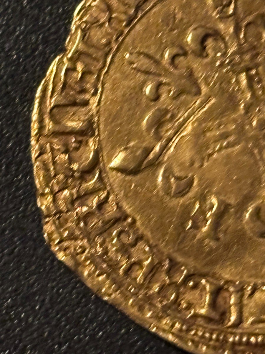 France François Ier - Gold Shield With Sun, 5th Type - 1519 / 1547-photo-3