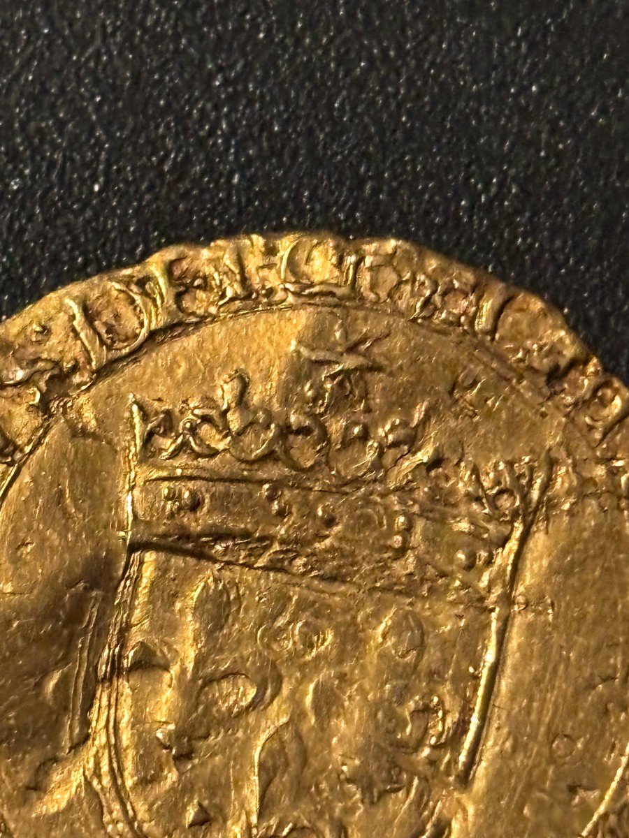 France François Ier - Gold Shield With Sun, 5th Type - 1519 / 1547-photo-4