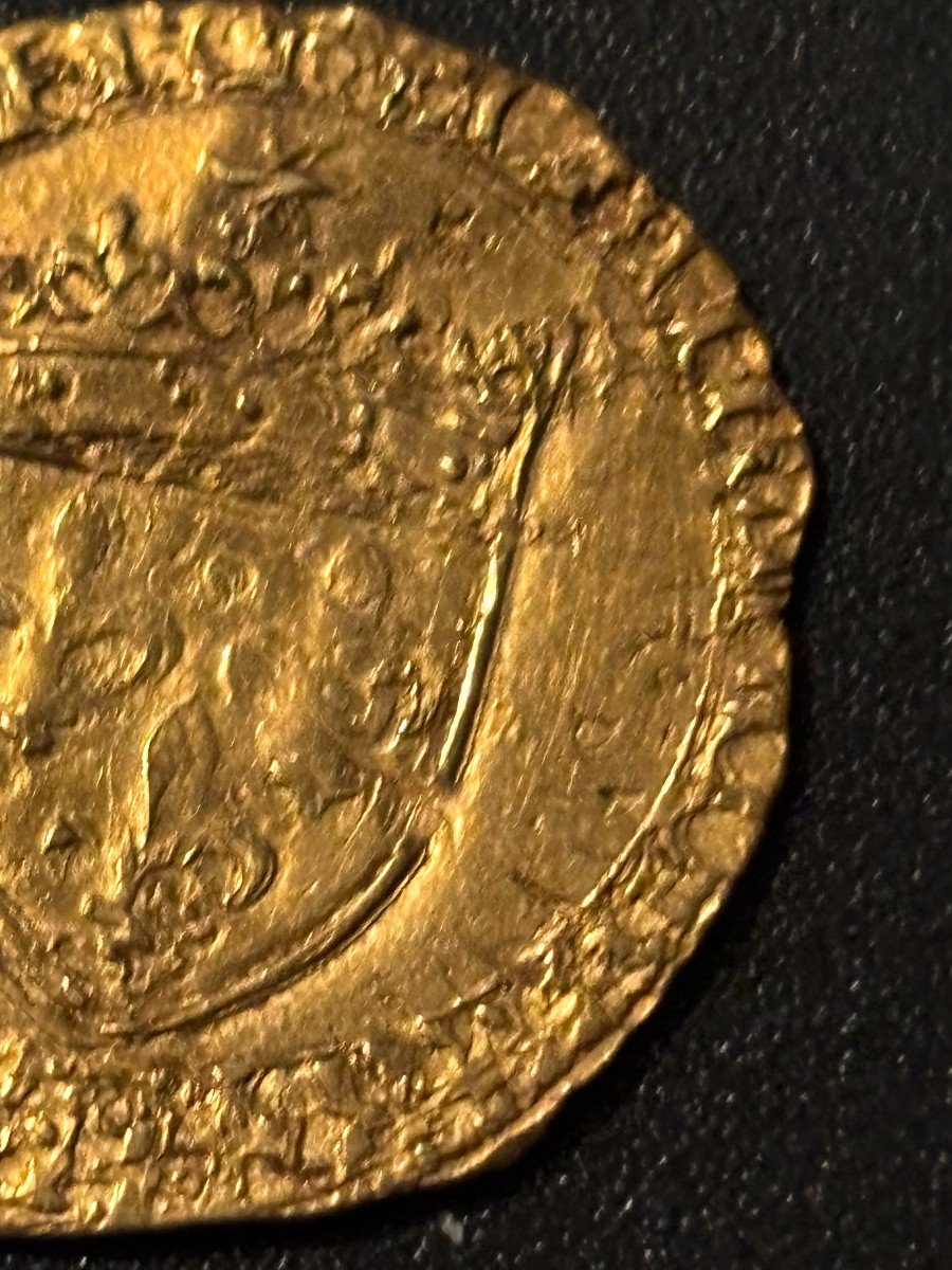 France François Ier - Gold Shield With Sun, 5th Type - 1519 / 1547-photo-5