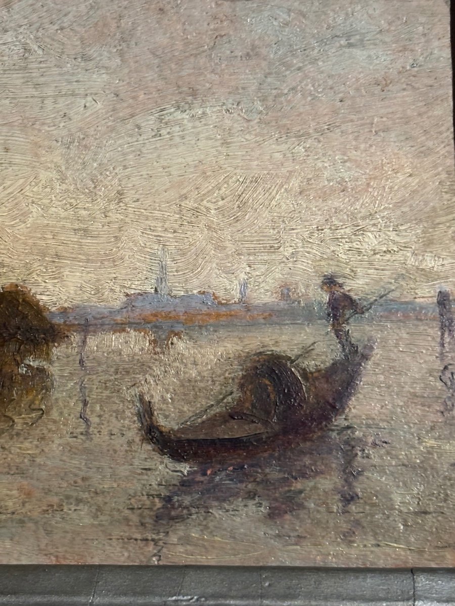 Pair Of Miniature Paintings. View Of Venice -photo-4