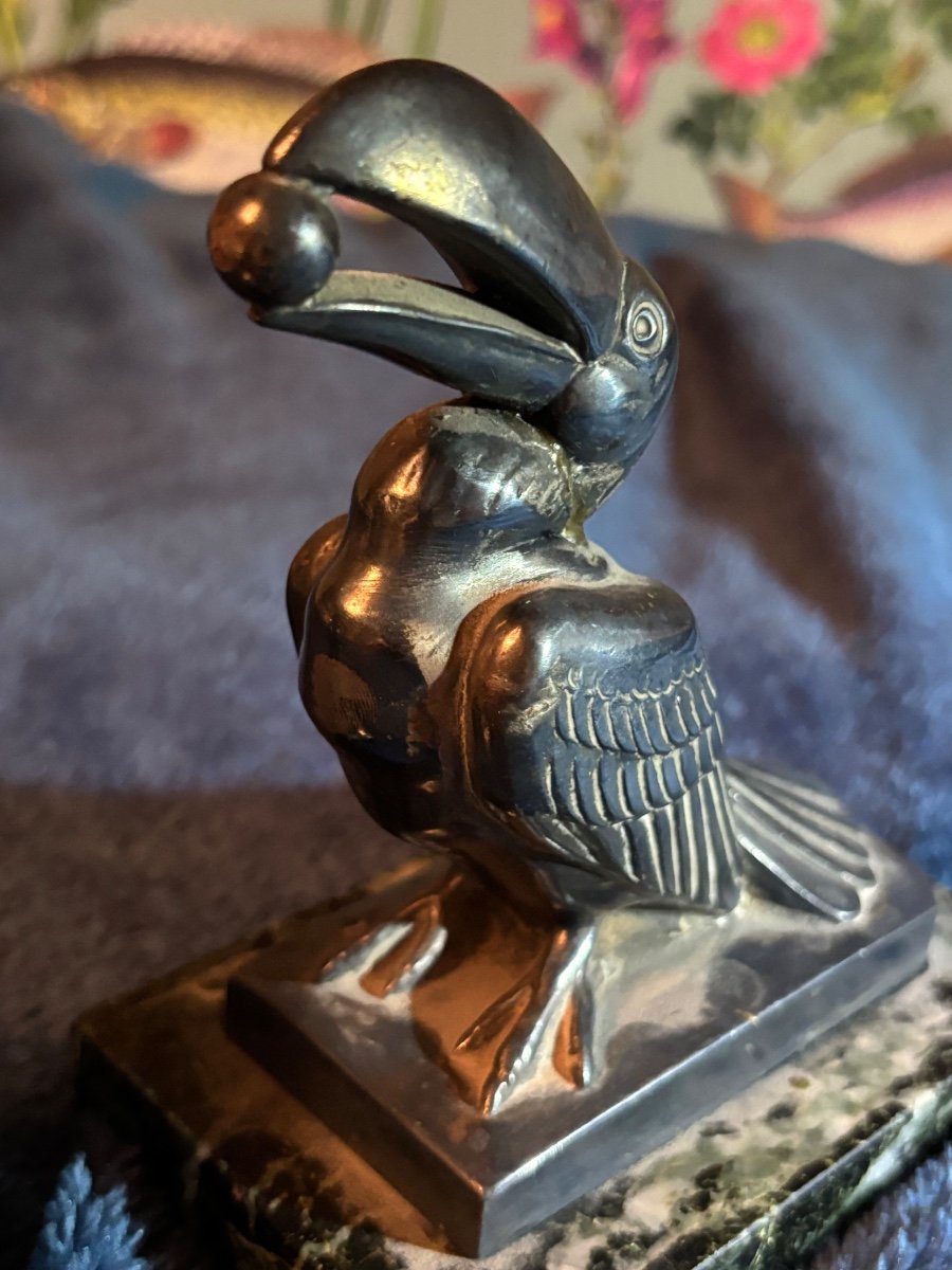 Pair Of Toucan. Bookends. Art Deco-photo-4