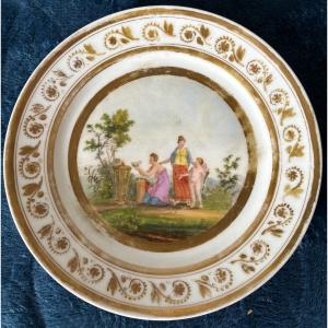 Porcelain Plate: Paris 19th Century.