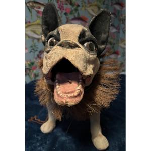 Jouet à Tirer "growler" En Papier Mâché Pour Bouledogue Français