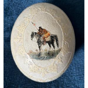 Ostrich Egg Decorated With Coat Of Arms