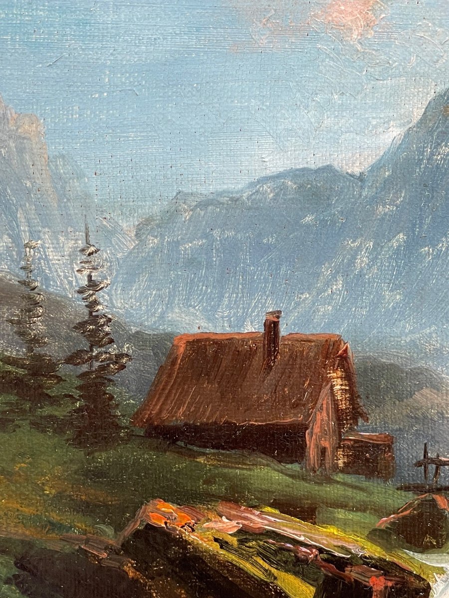 Paysage De Montagne Par Théodore Lévigne -photo-3