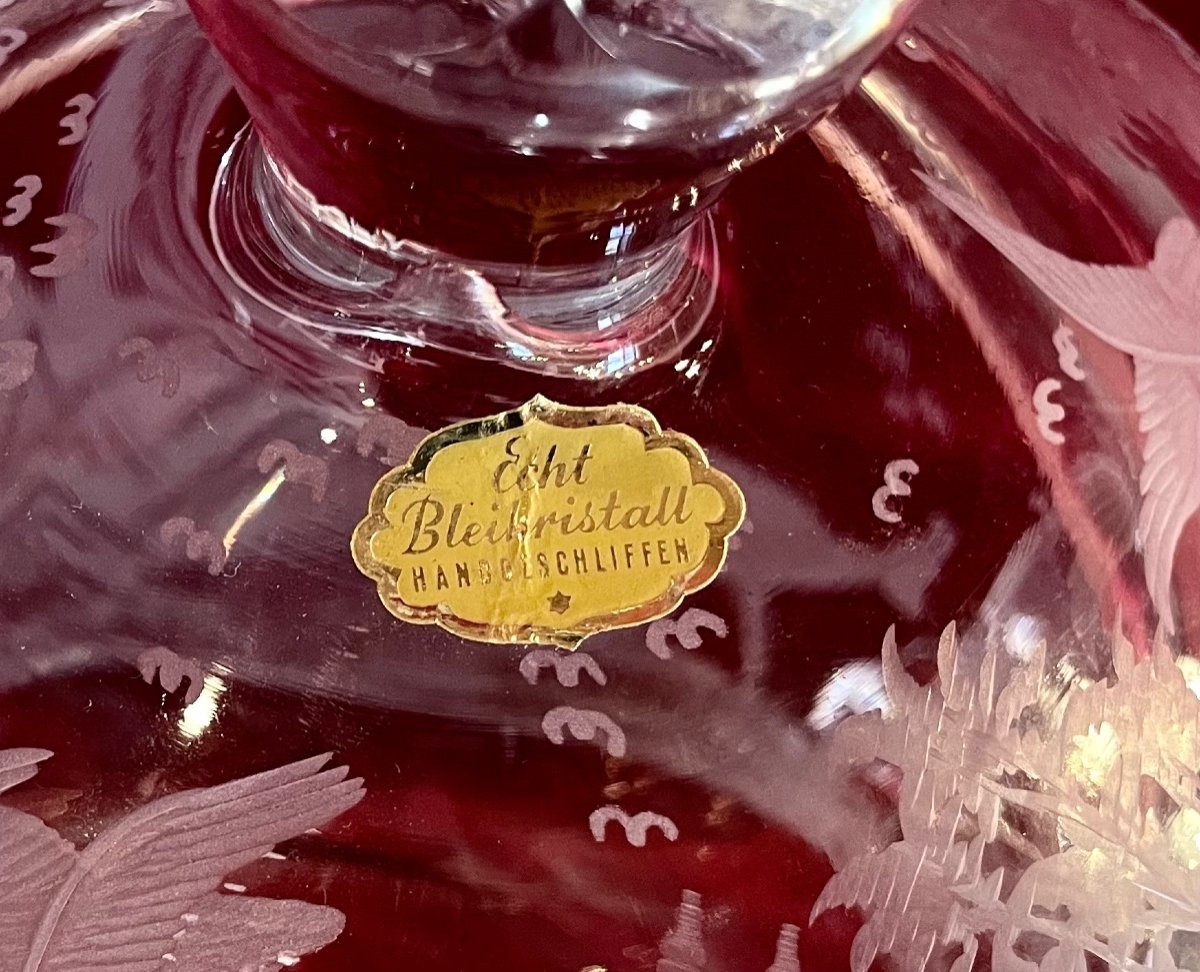 Sangria Service In Engraved Crystal-photo-2