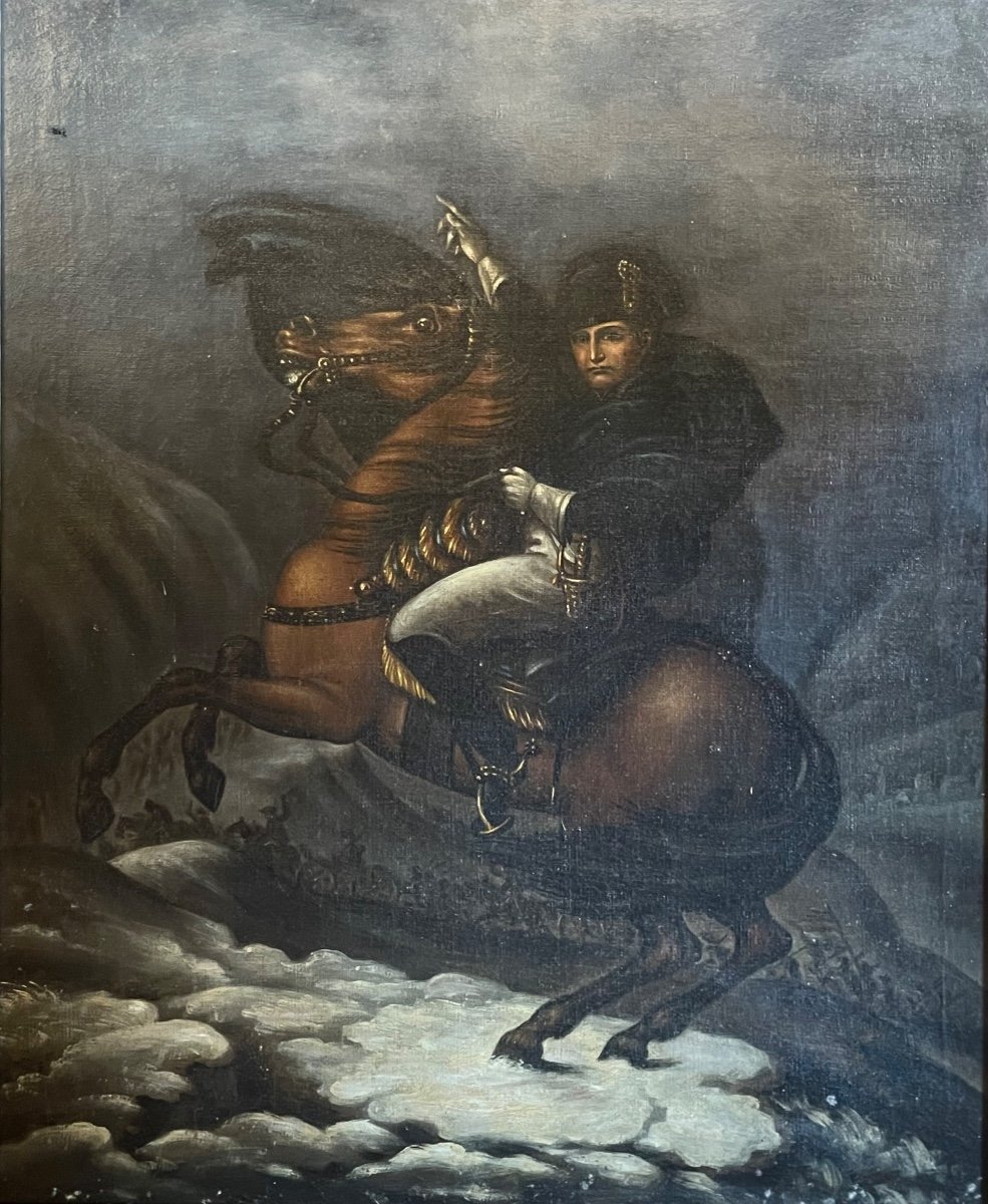 Painting "napoleon Crossing The Alps"-photo-3