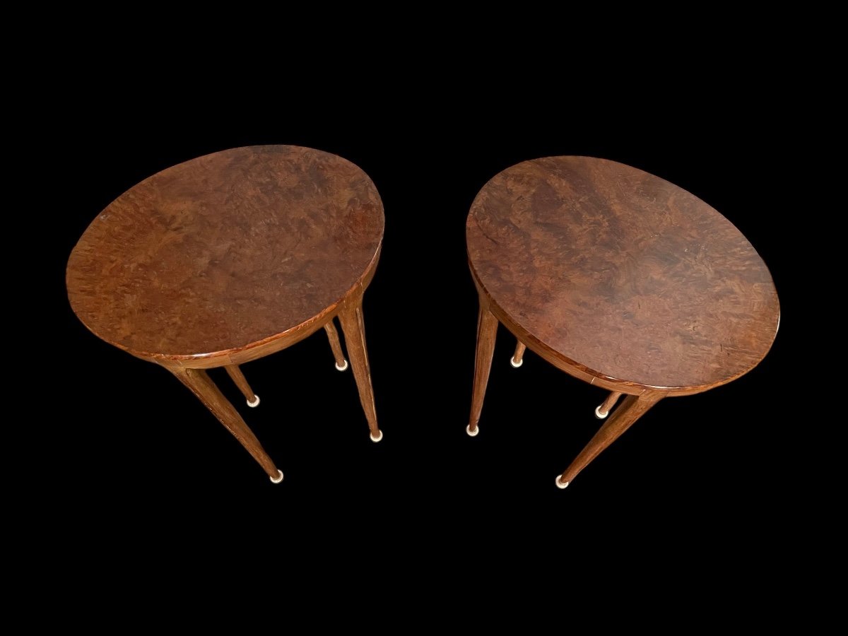 Pair Of Art Deco Side Tables -photo-3