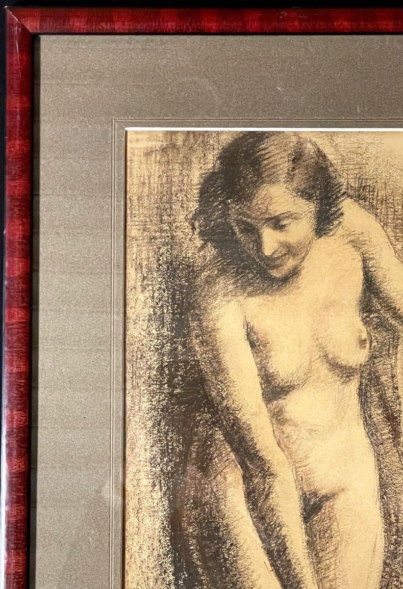 Original Nude Drawing “french School”-photo-2