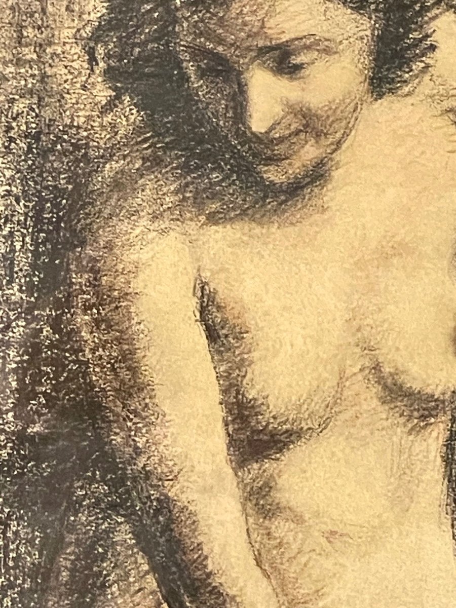 Original Nude Drawing “french School”-photo-4