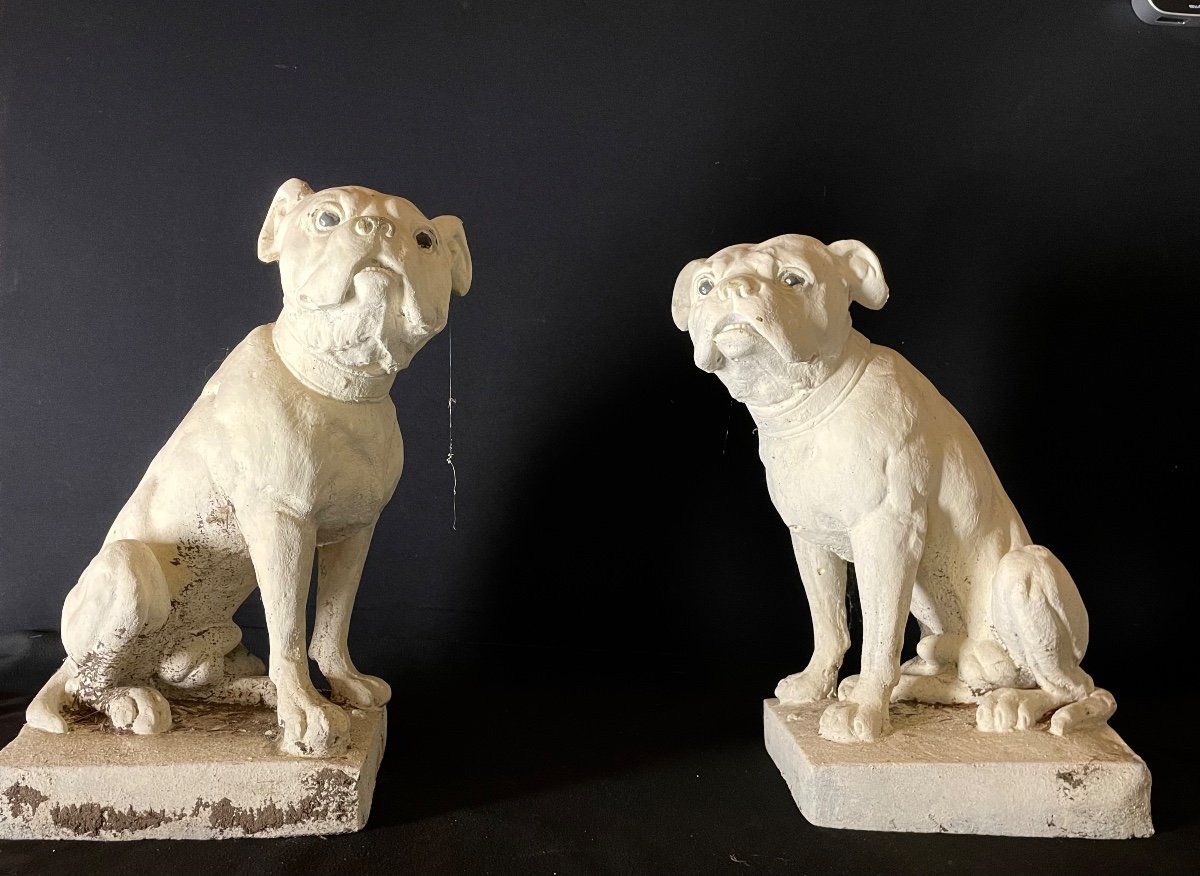 Sculptures De Jardin « paire De Dogues »