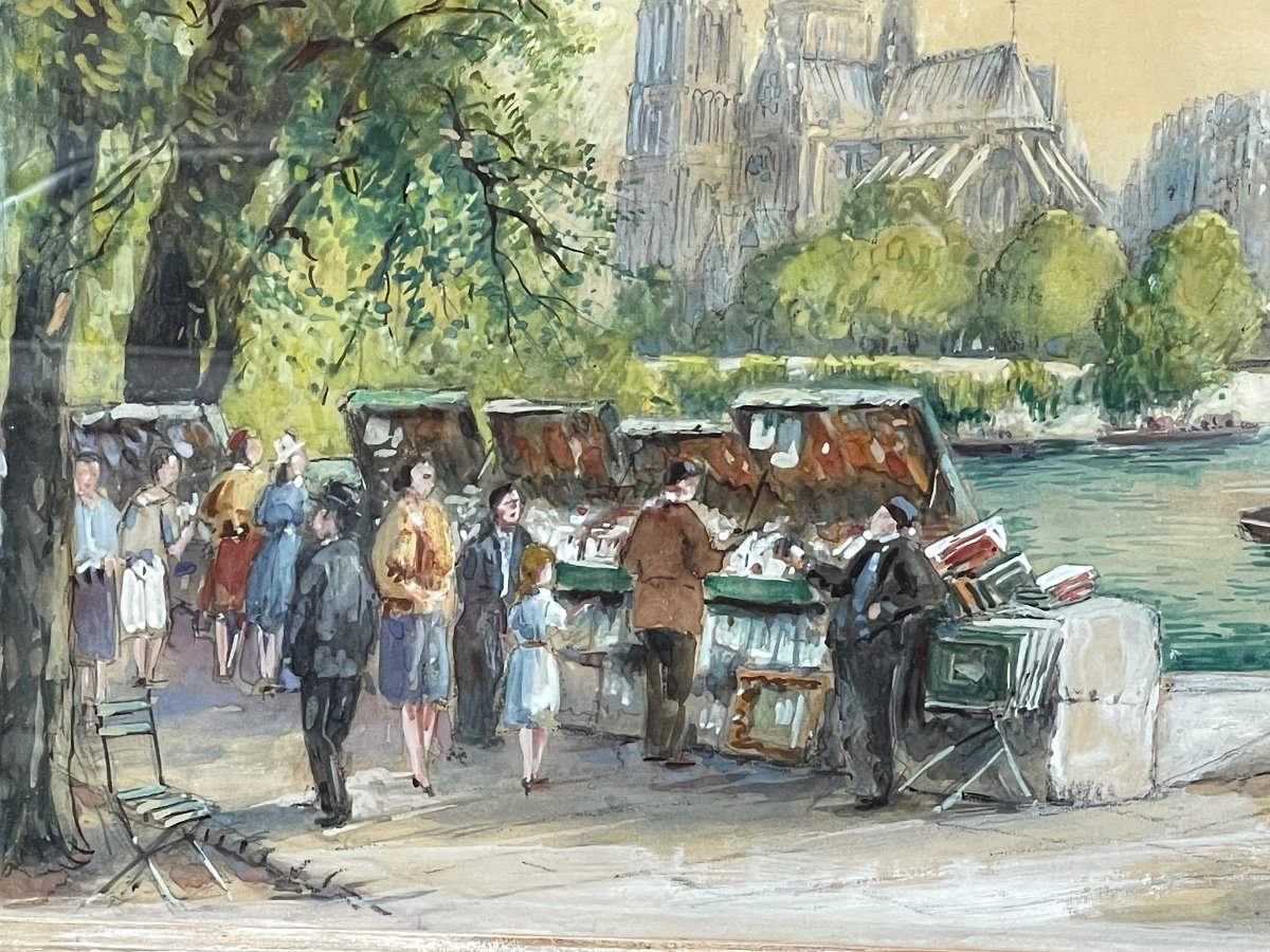 « notre-dame De Paris » Aquarelle -photo-2