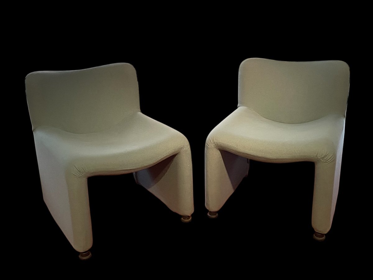 Pair Of 70 Armchairs Arfa Edition