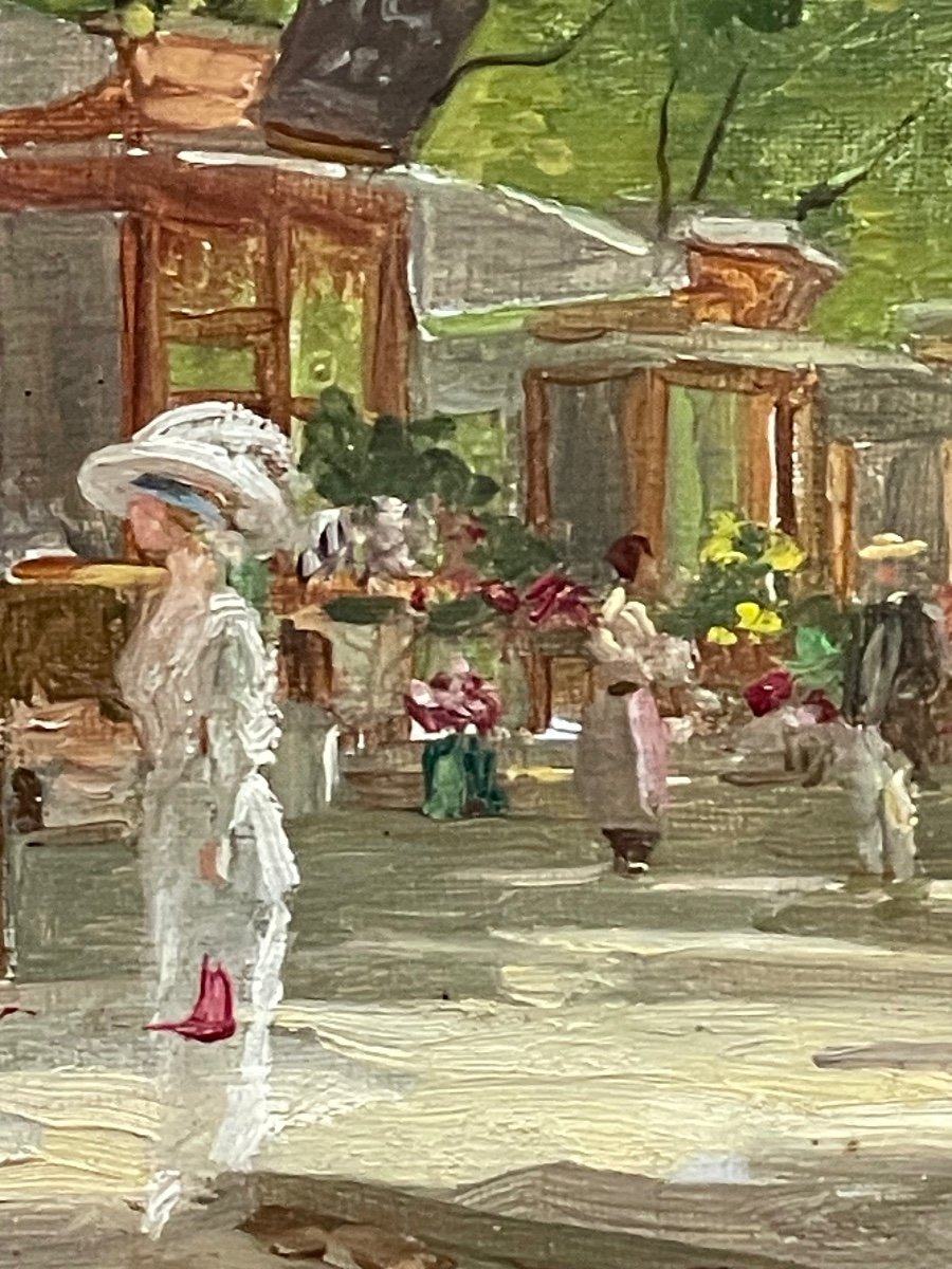 "the Flower Market" By Auguste Chaix-photo-2