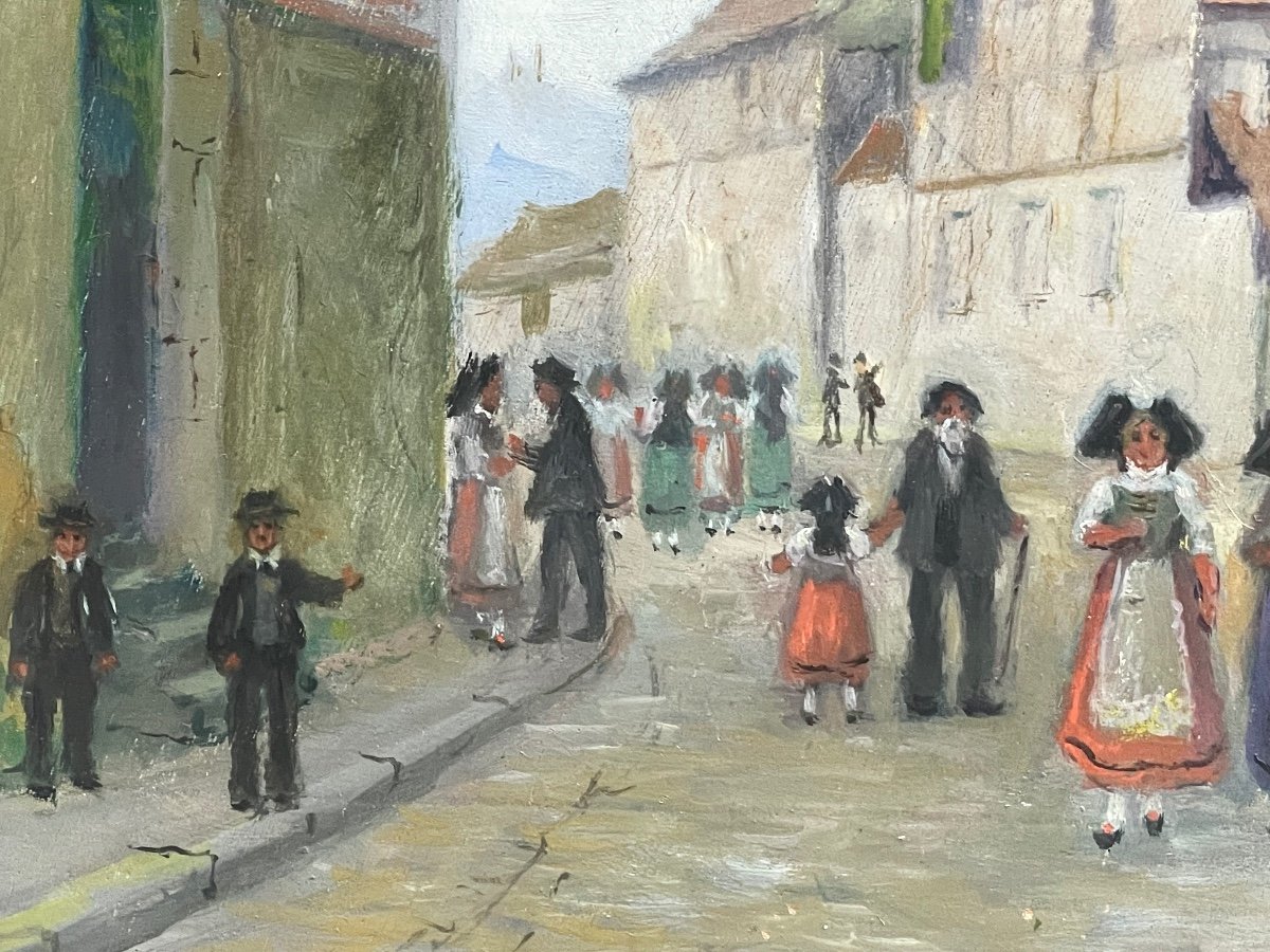 Théodore Charles Balké « village Alsacien »-photo-4