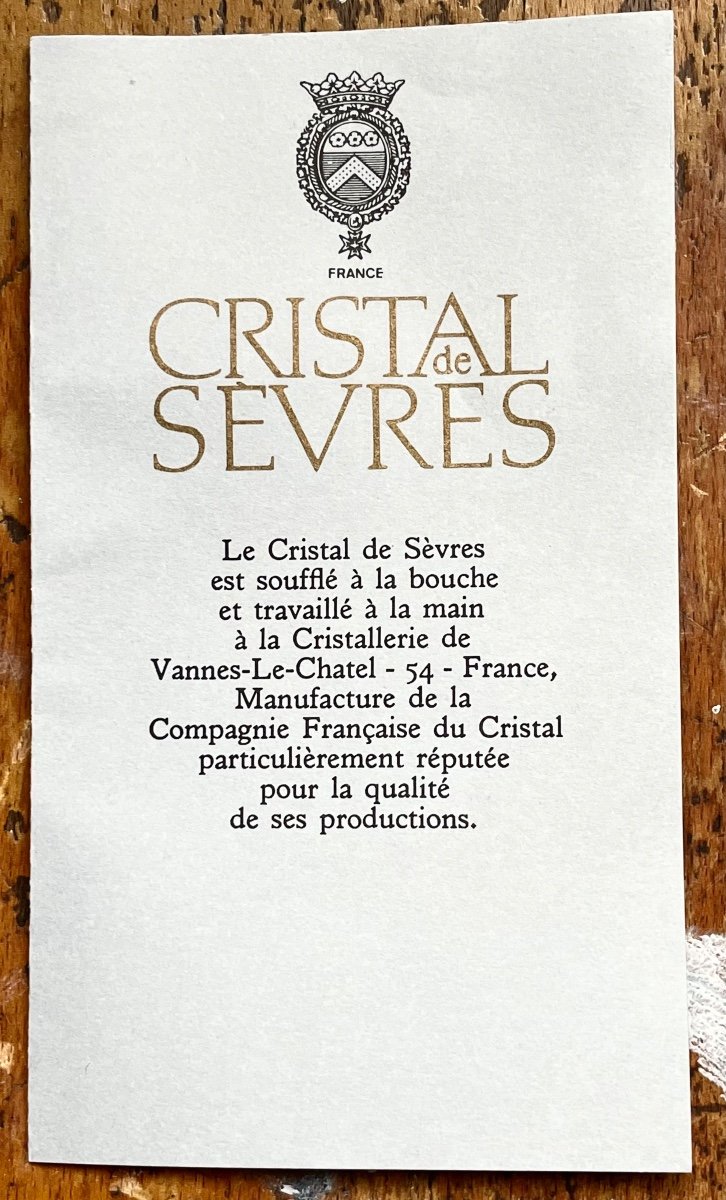 Verres En Cristal De Sèvres Modèle Bleone-photo-1