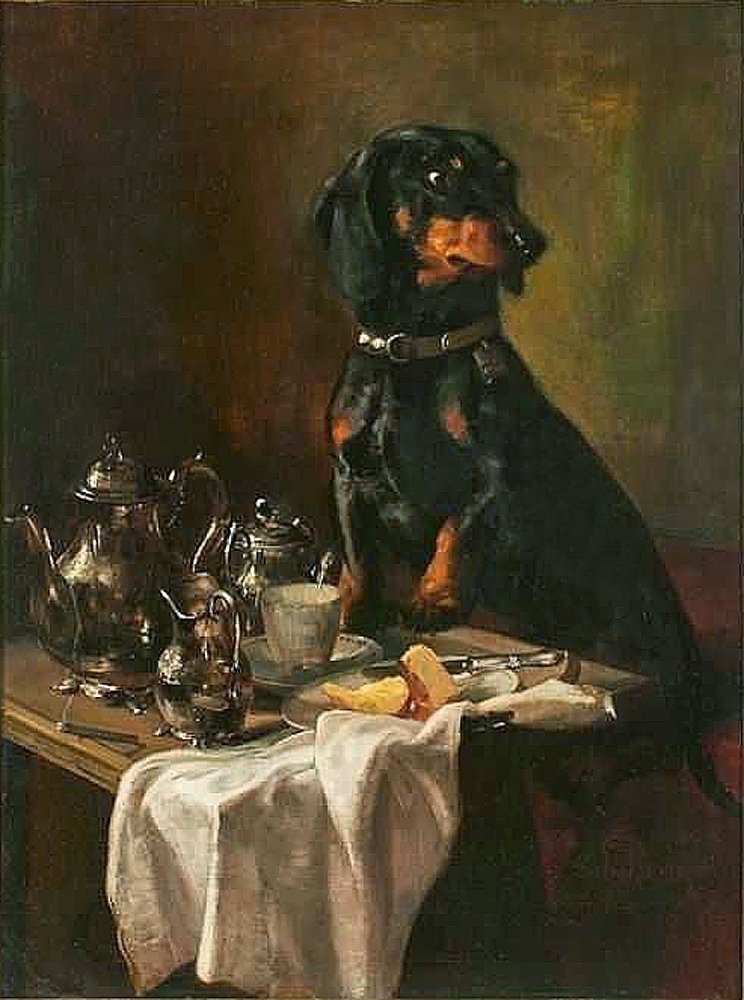 Flat-footed Thief By Gustav Rienäcker (german, 1861 - 1935)