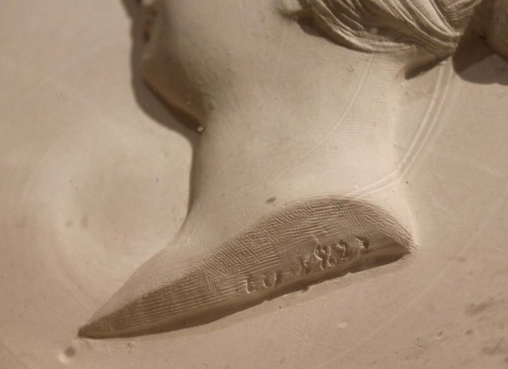 Portrait Of A Young Beauty, , Relief (gypsum). Monogram & Dated 1827-photo-1