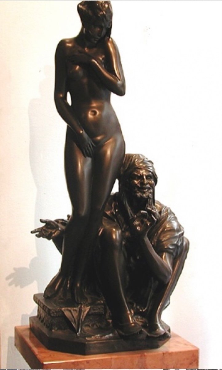 Bruno Zach (1891 - 1945) Beauté et vendeur d'esclave