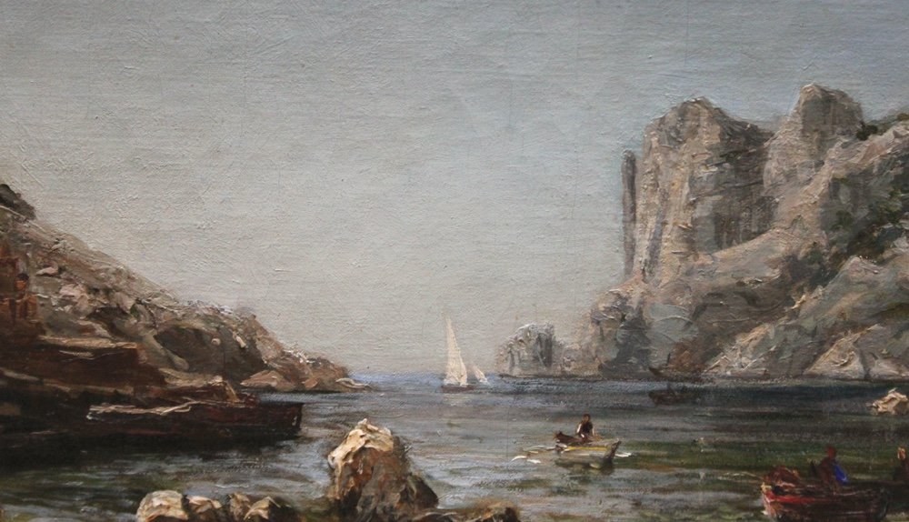 Baie De Sormiou /Marseille par  Charles Lefevre (français, 1875 - 1946)-photo-4