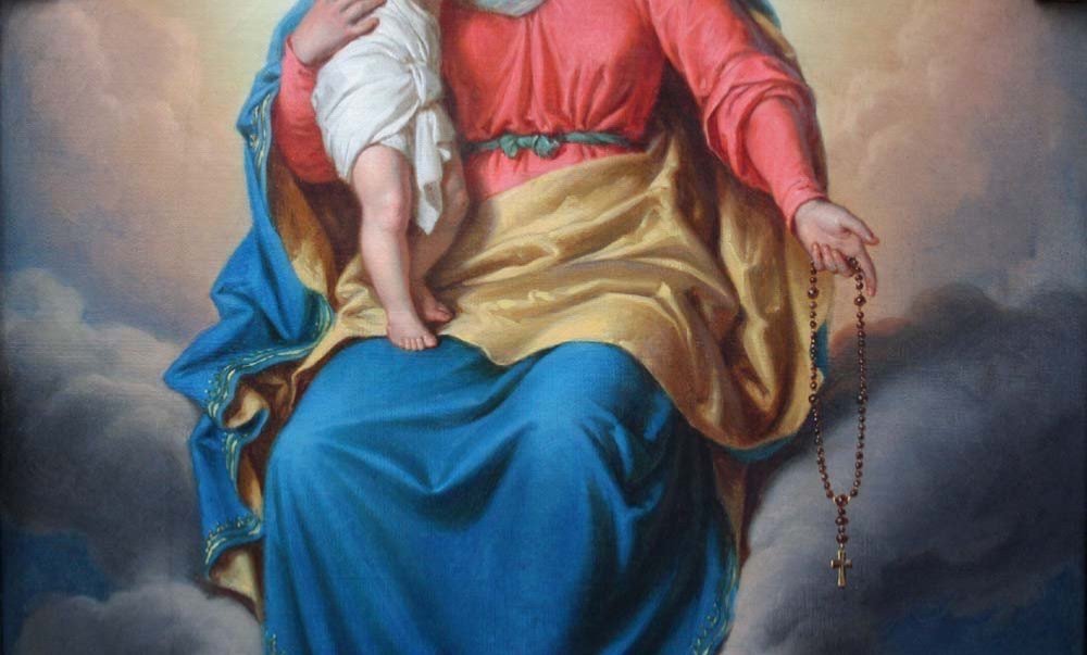 Madonna With Child  By Franz Schams (austrian, 1823-1883)-photo-2