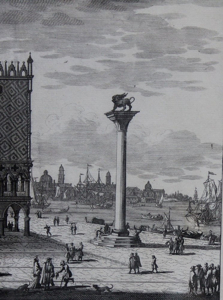 Pieter van der Aa (1659-1733) Palais Des Doges Avec La Place Saint-marc à Venise-photo-4