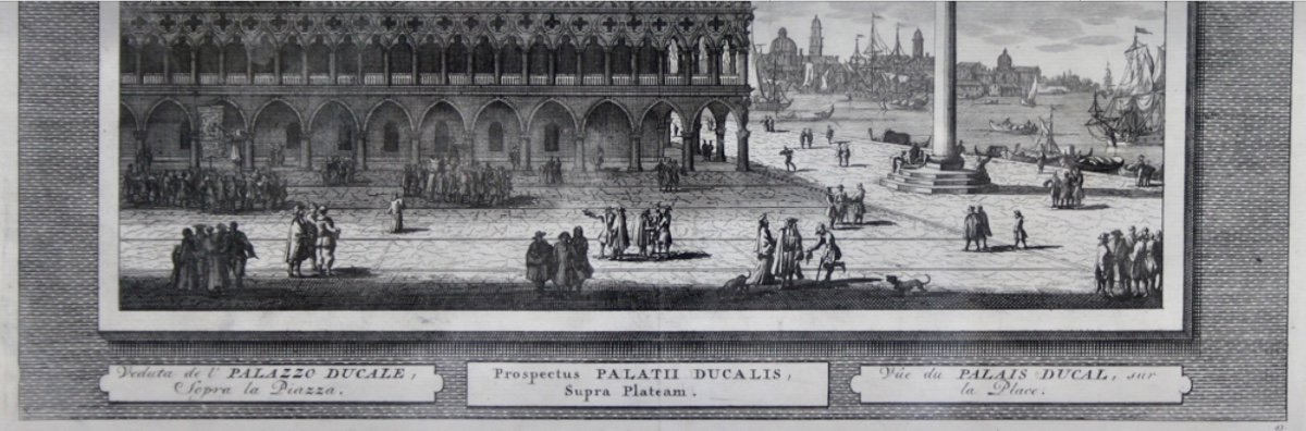 Pieter van der Aa (1659-1733) Palais Des Doges Avec La Place Saint-marc à Venise-photo-1