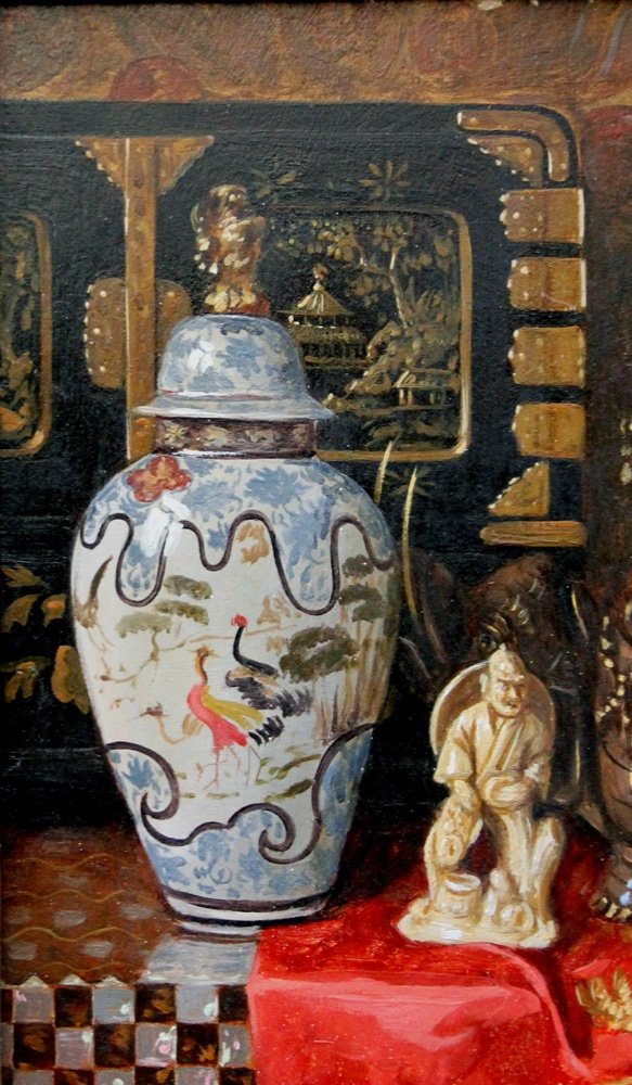 Chinese Still Life By Ernst Czernotzky (1869 - 1939)-photo-3