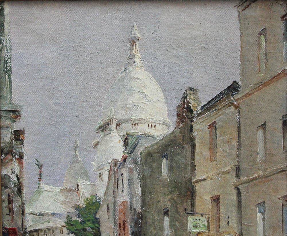 View From  Montmartre The Sacre Coeur By élisée Maclet (french 1881-1962 Paris), Attr. To -photo-2