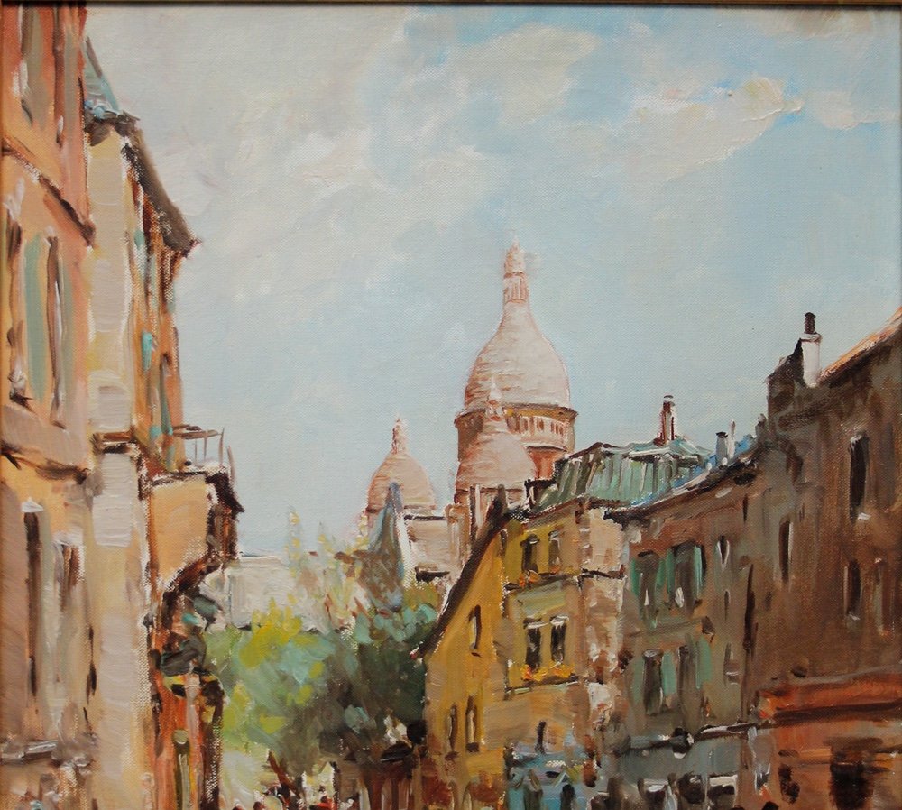 Montmartre, Paris par Hermann (Ermanno Angelo Maria) Schmidtmann (1896 Italie - 1971 Wuppertal)-photo-1